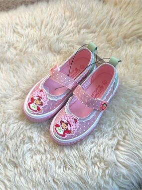 Girls Strawberry Shortcake Pink Mary Jane Shoes Size 13